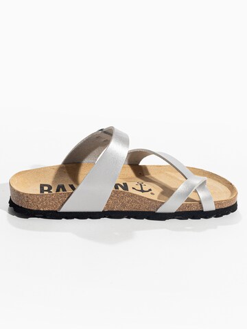 Bayton T-Bar Sandals 'Diane' in Silver