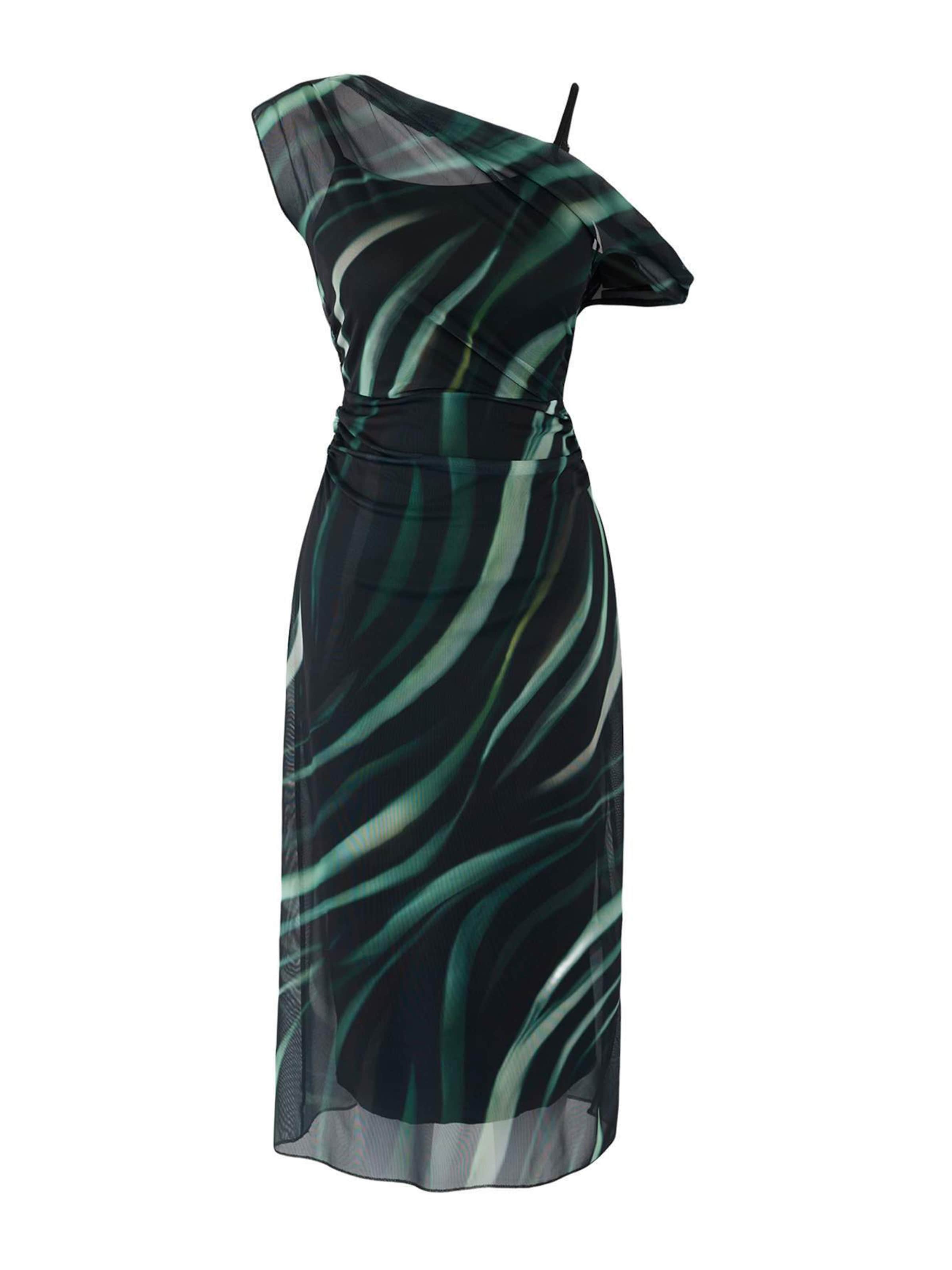 Trendyol Jurk in Groen: voorkant