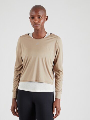 ASICS - Camiseta funcional 'NAGINO' en beige: frente
