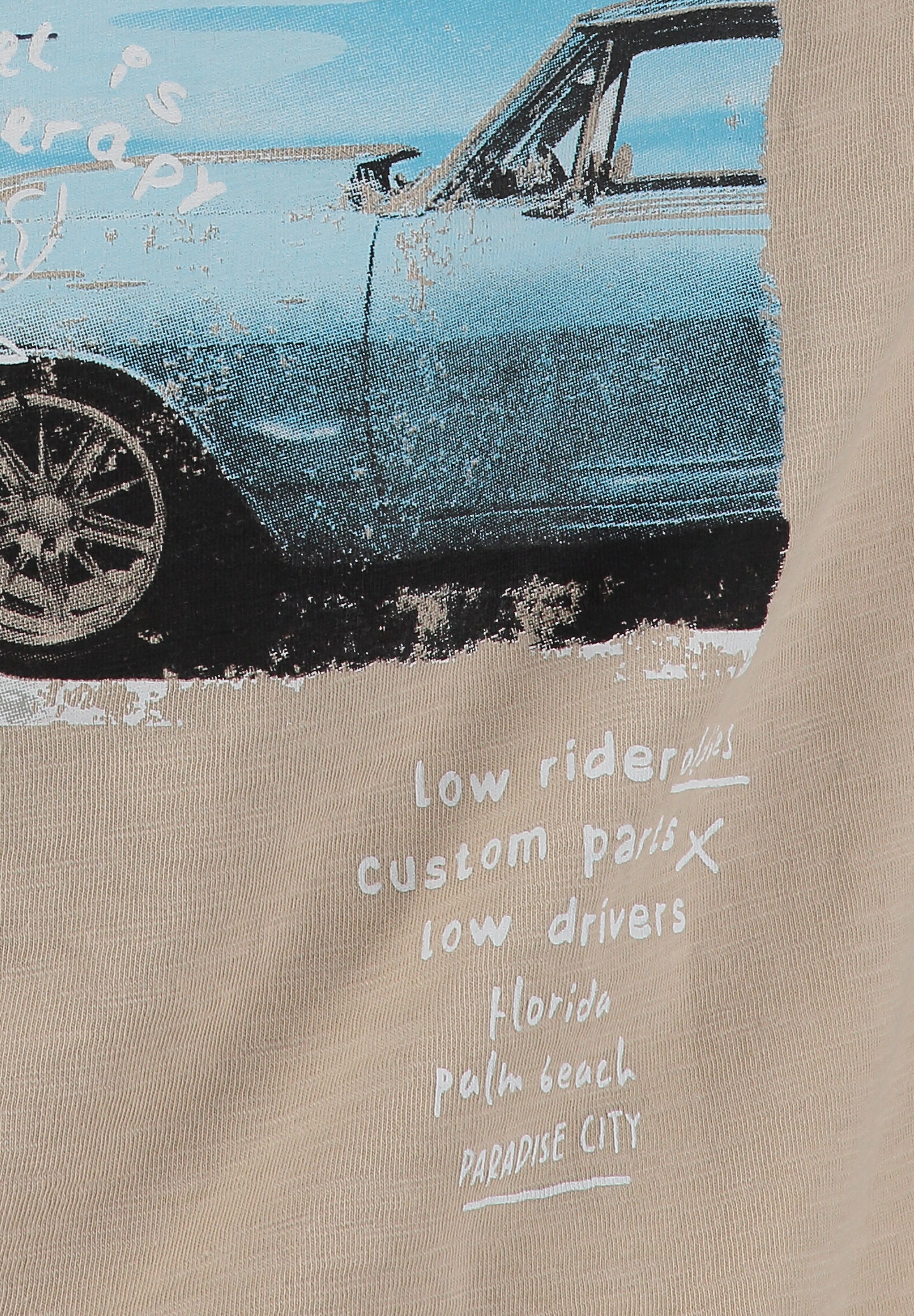 Key Largo - Camisa 'WEST SIDE' em bege