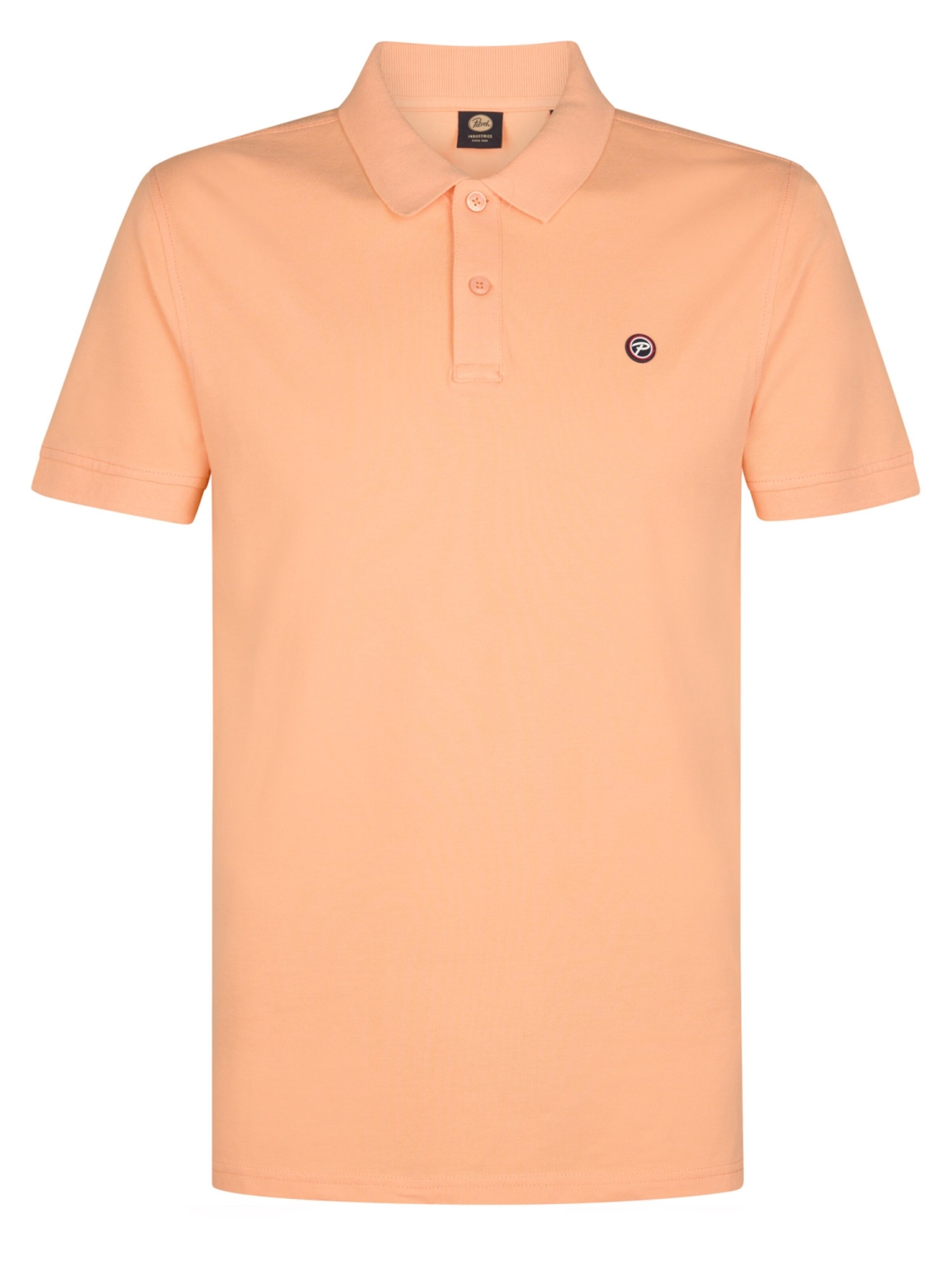 PETROL Shirt 'Men Polo Short Sleeve Tropical Orange' in Orange: front