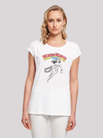 T-shirt 'DC Comics Wonder Woman Lasso' F4NT4STIC en blanc : devant