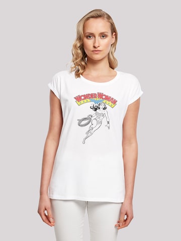 F4NT4STIC T-Shirt 'DC Comics Wonder Woman Lasso' in Weiß: predná strana