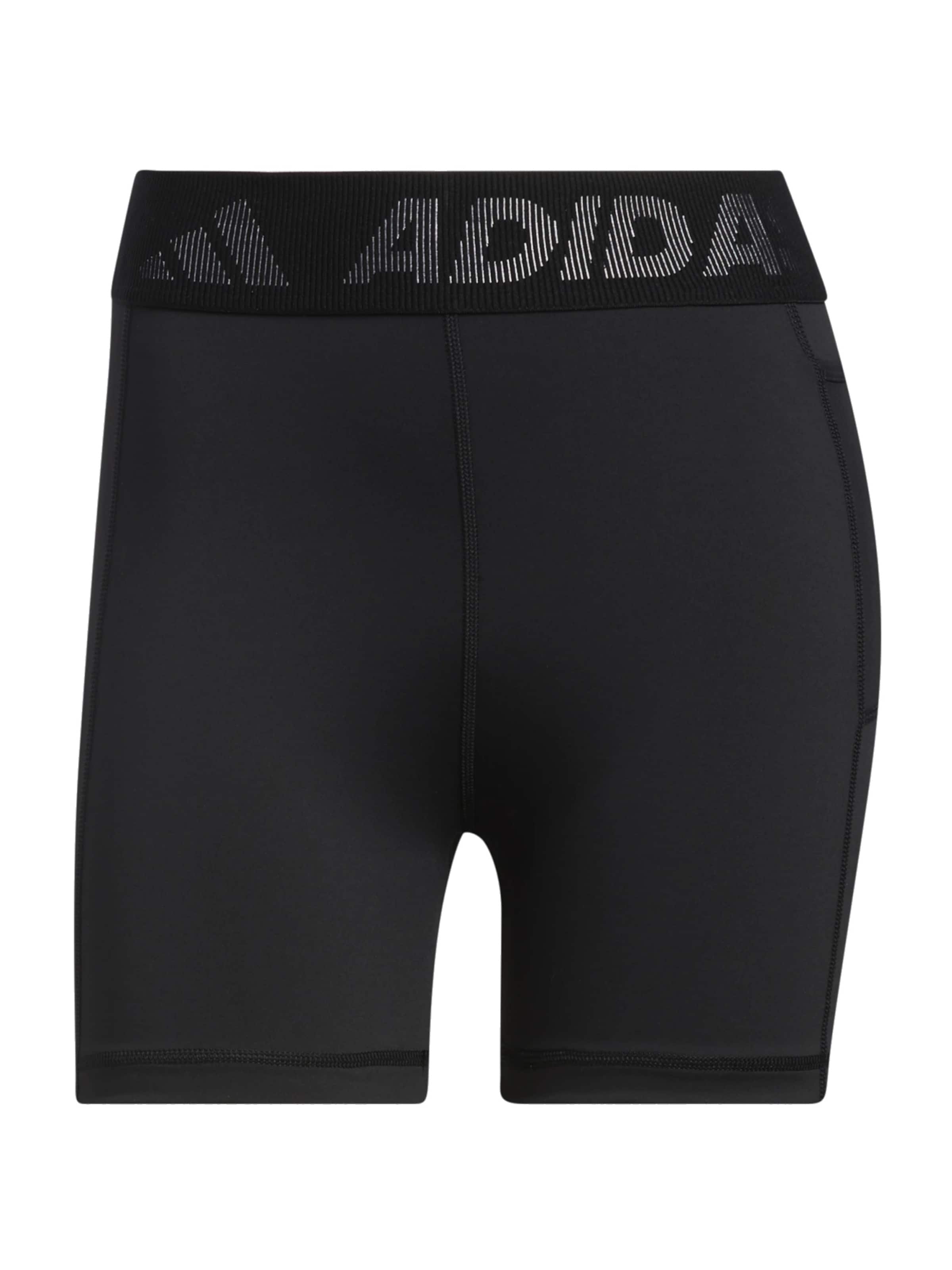 ADIDAS PERFORMANCE Slimfit Sporthose 'adidas Techfit Badge Of Sport Short Tights'‌ in Schwarz: Vorderseite