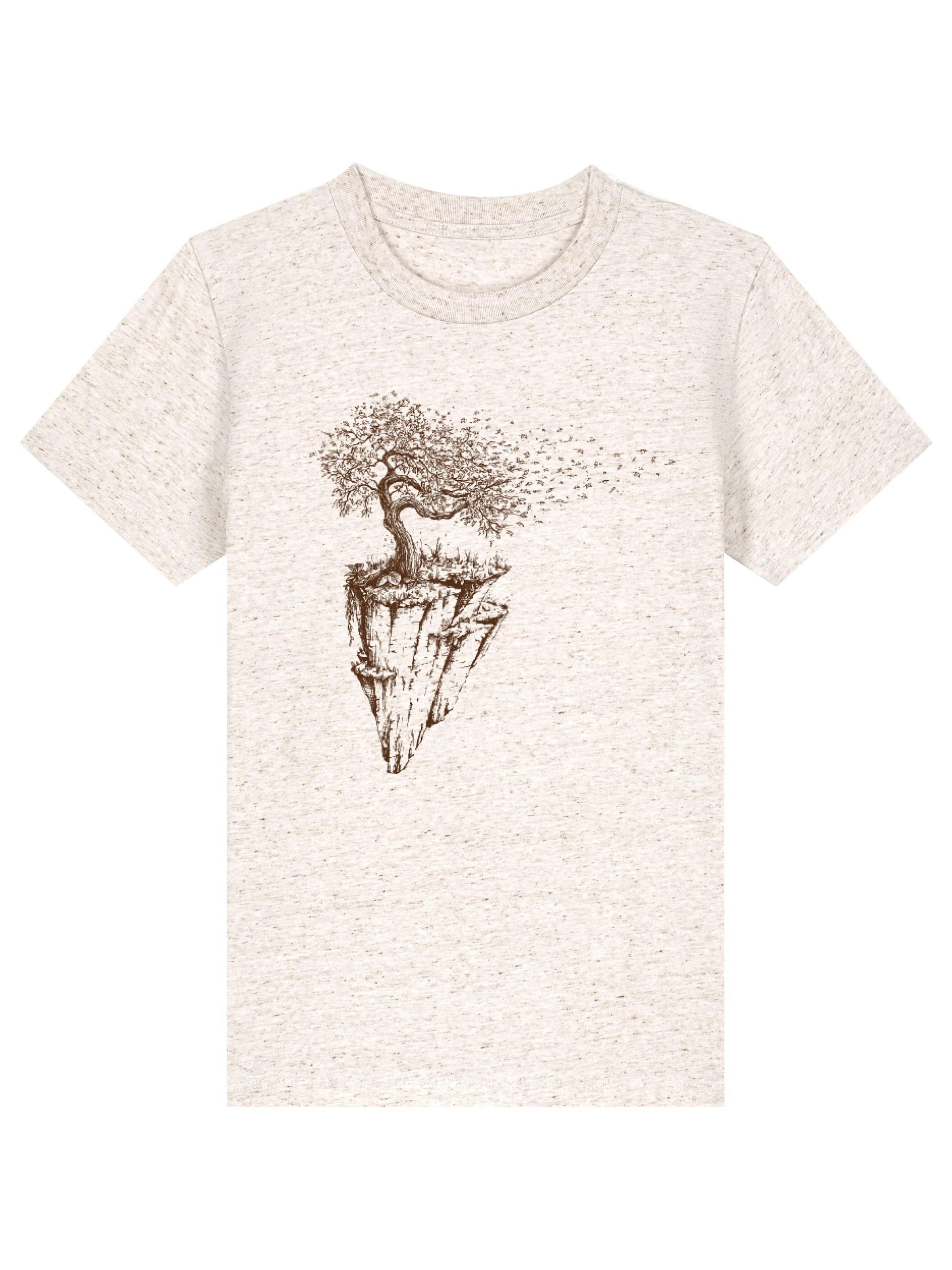 Life-Tree Shirt 'Maple Island' in White: front