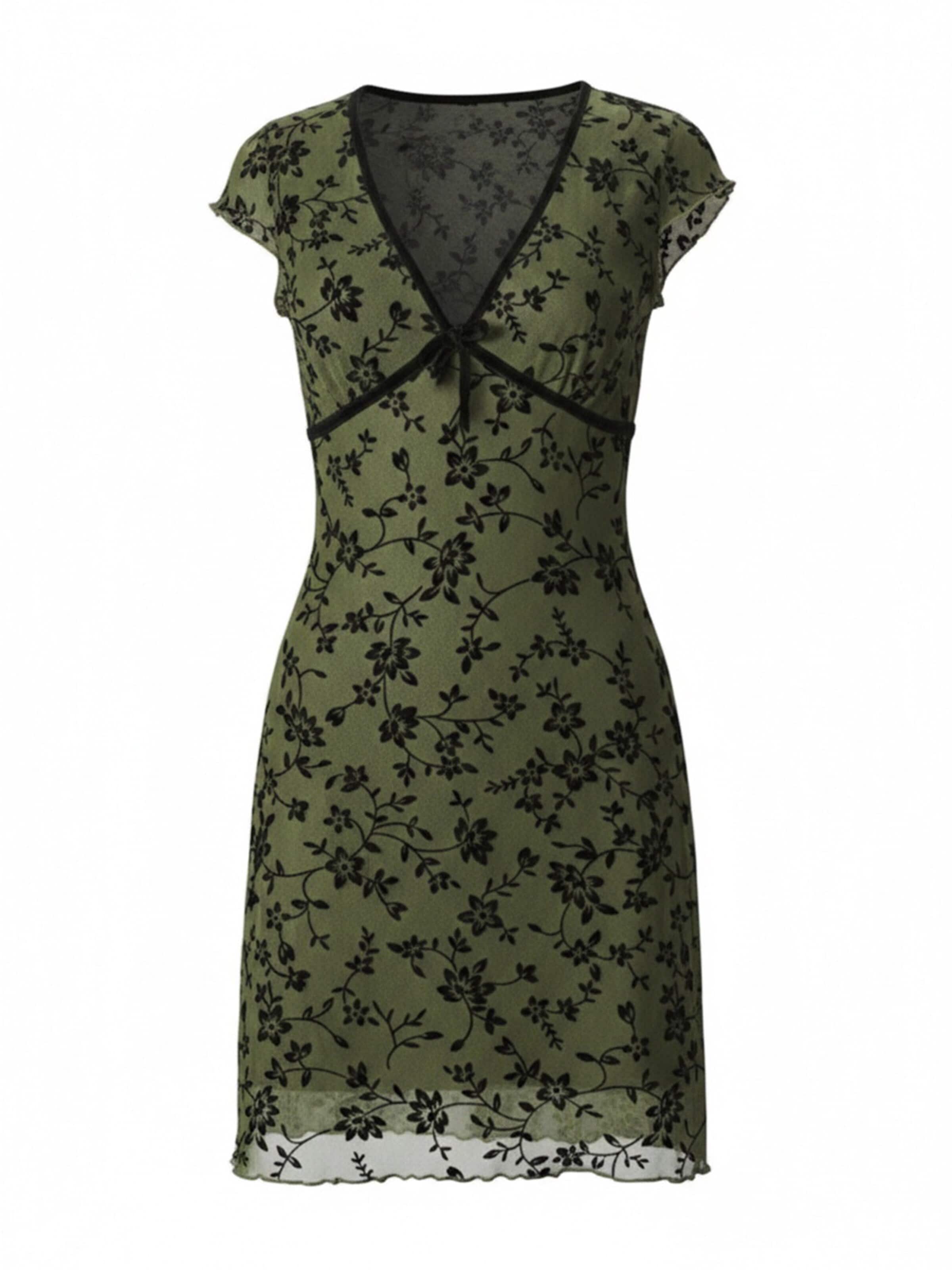 LapaPlus Summer Dress in Green: front