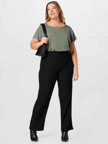 Fransa Curve Blouse 'SOFTY' in Groen