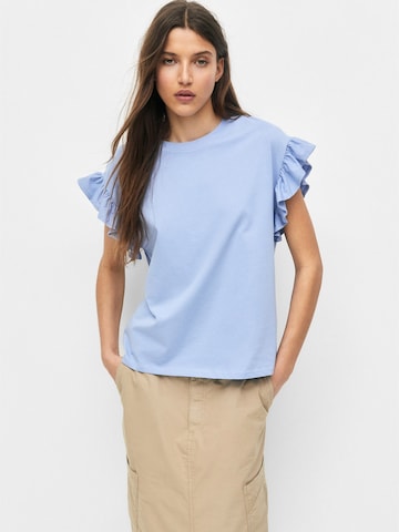 Pull&Bear Koszulka w kolorze niebieski