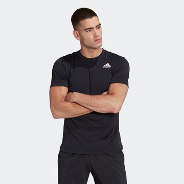 ADIDAS SPORTSWEAR - Camisa funcionais 'New York Freelift' em preto: frente