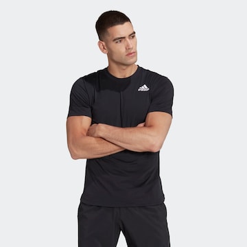 melns ADIDAS SPORTSWEAR Sporta krekls 'New York Freelift': no priekšpuses
