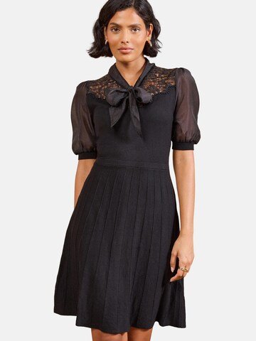 love & roses Strikkjole i sort: forside