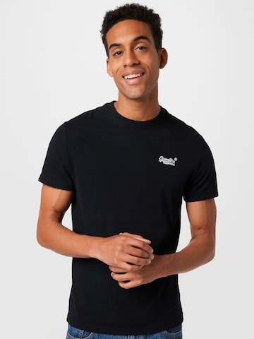 Superdry - Camiseta en negro: frente