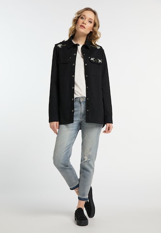 Camicia da donna di DreiMaster Vintage in nero