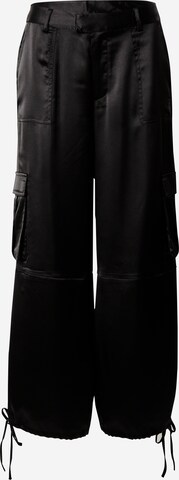 Juicy Couture Loosefit Cargobroek in Zwart: voorkant