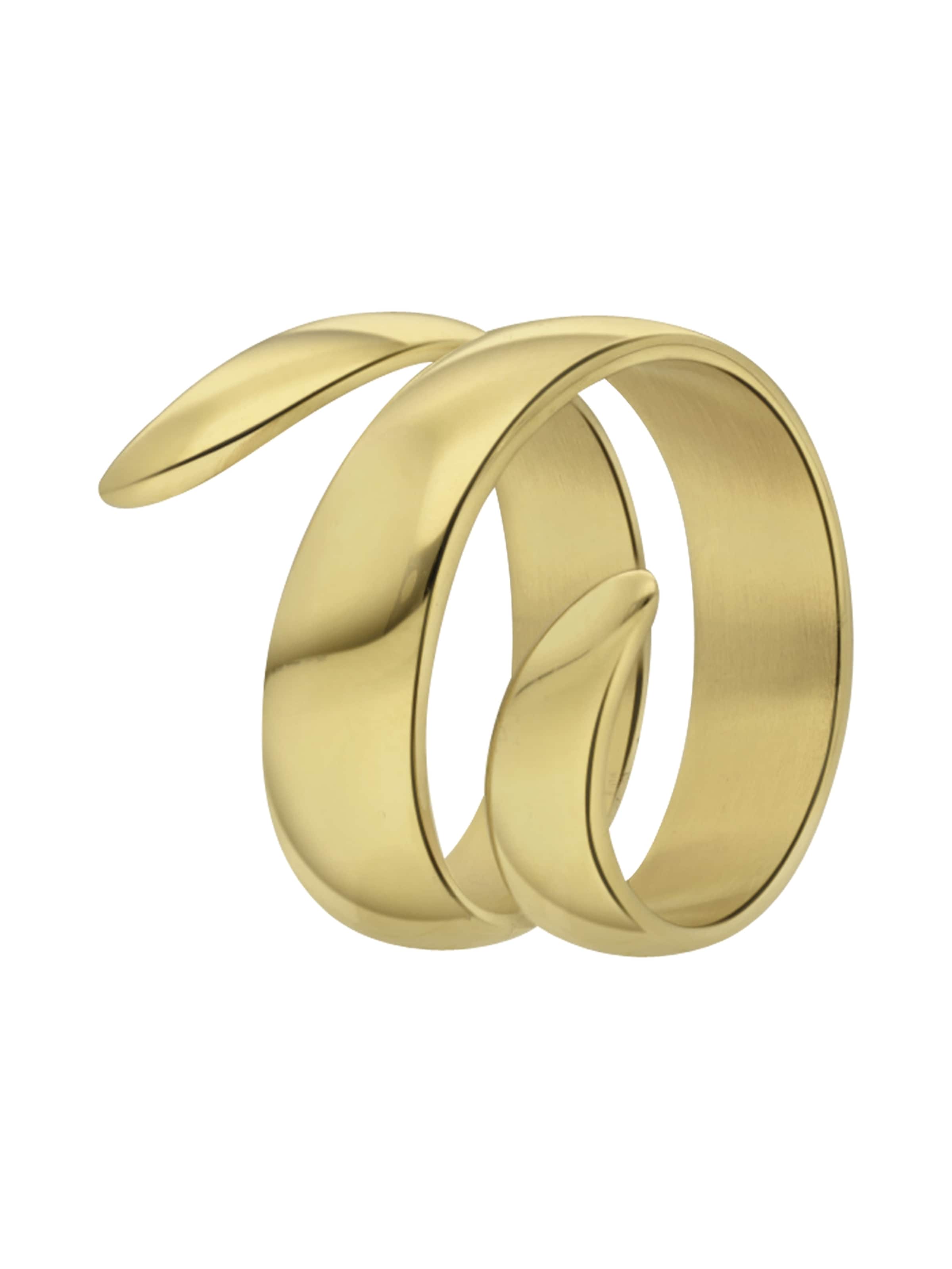 Lucardi Ring in Gold: front