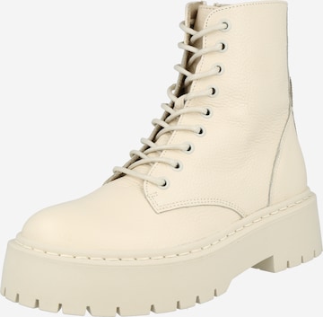 Bottines à lacets 'SKYLAR' STEVE MADDEN en beige : devant