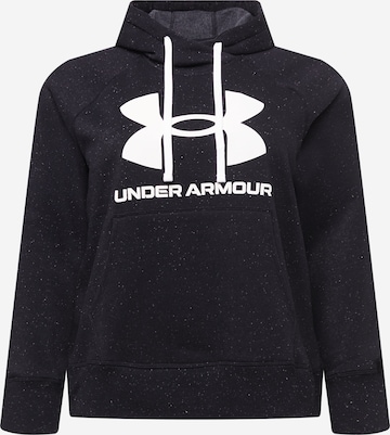 UNDER ARMOUR Athletic Sweatshirt in Black: front