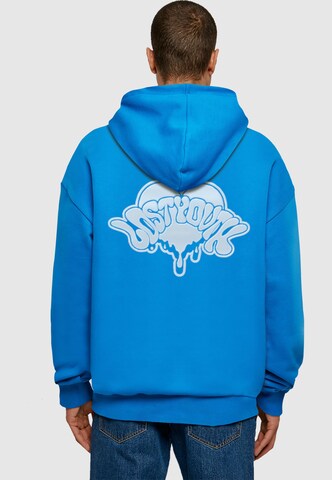 Lost Youth Sweatshirt 'Dripping Heart' in Blauw: voorkant