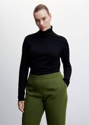 MANGO Regular Pleated Pants 'semiflu' in Green