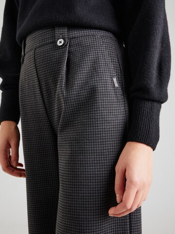 QS Wide leg Bandplooibroek in Grijs