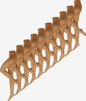 Nur Die Fine tights in Brown: front