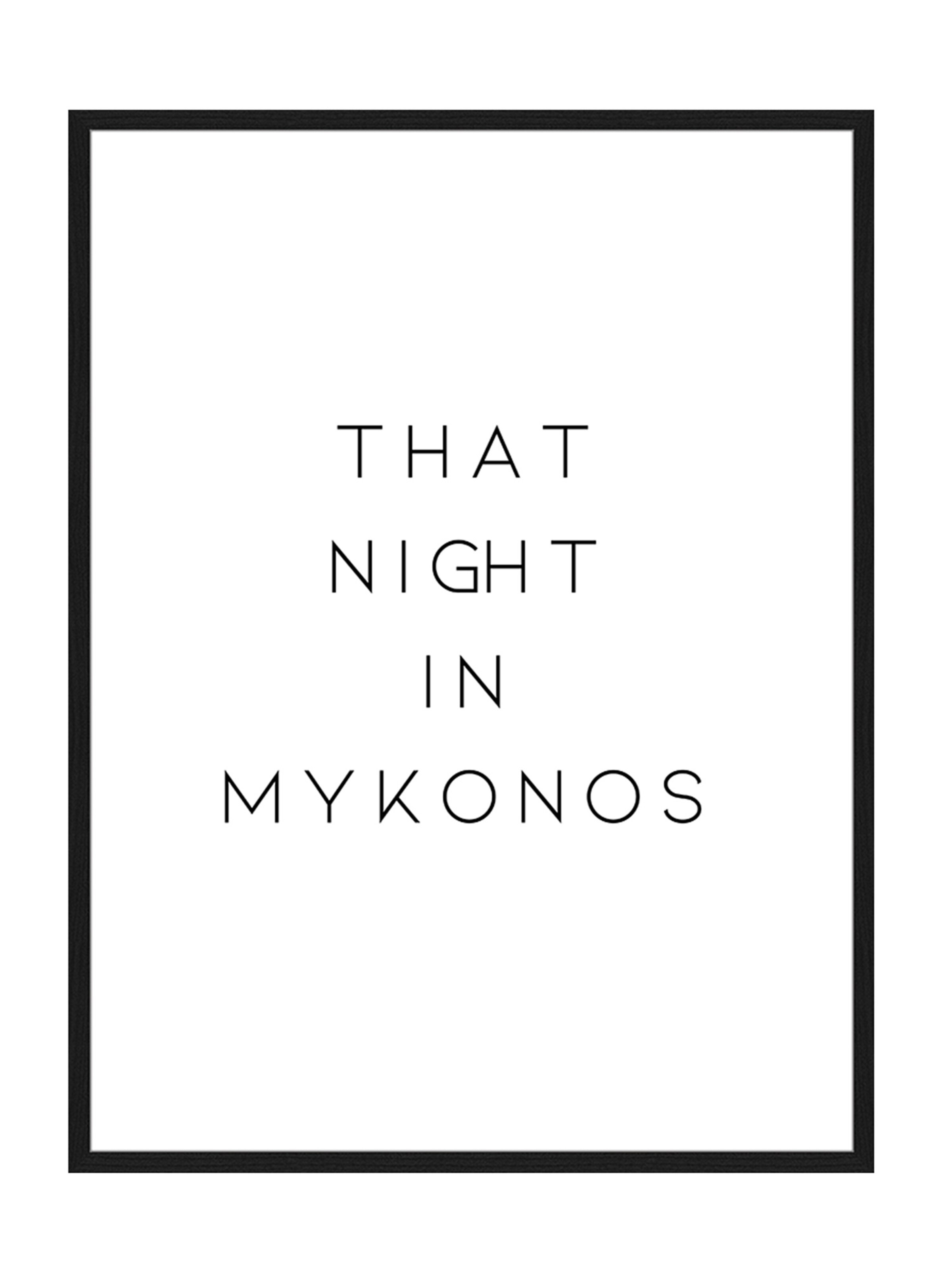 Liv Corday Bild 'That Night in Mykonos' in Weiß: Vorderseite