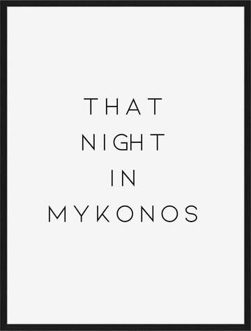 Liv Corday Bild 'That Night in Mykonos' in Schwarz: predná strana