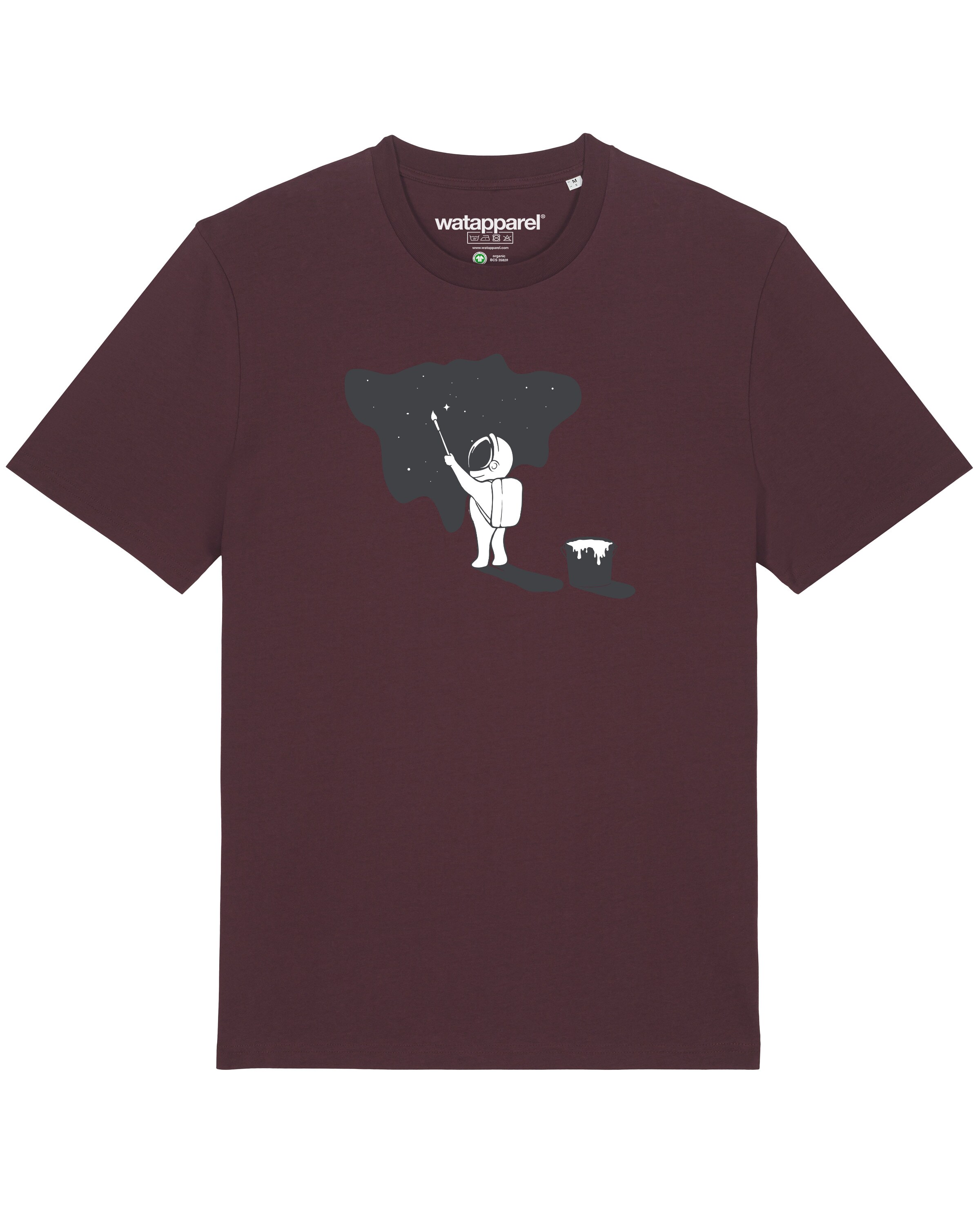 Watapparel T-Shirt ' Painting space ' in Rot: Vorderseite