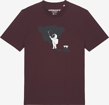 Watapparel Shirt ' Painting space ' in Rood: voorkant