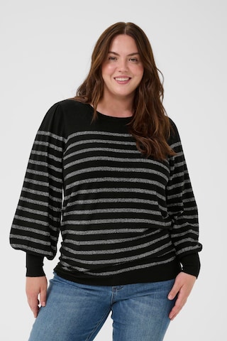 KAFFE CURVE Sweater 'KClinia' in Black: front