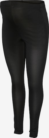 Pieces Maternity Skinny Leggings 'Tanno' in Schwarz: predná strana