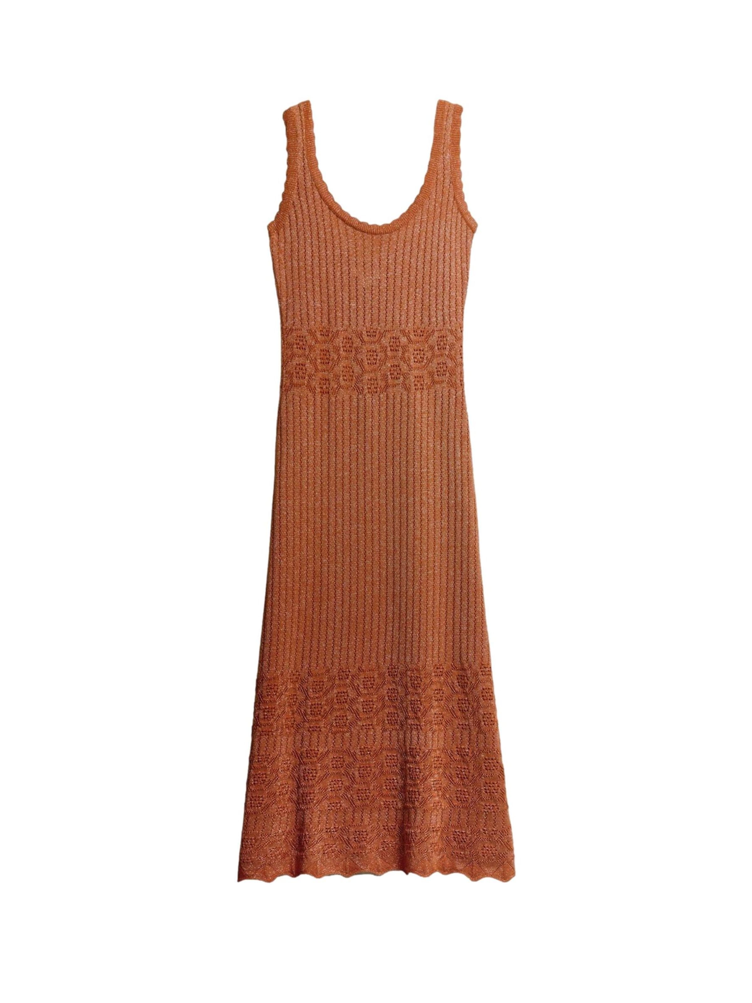 Robes en maille Bhoem en marron : devant
