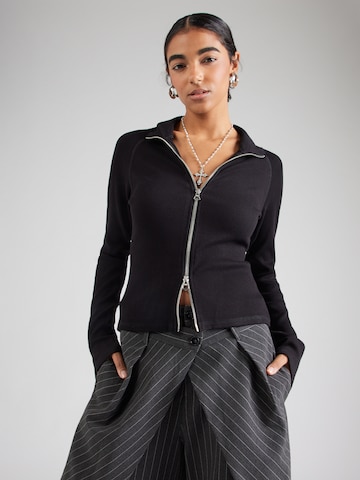 WEEKDAY Kardigan 'Ali' – černá: přední strana