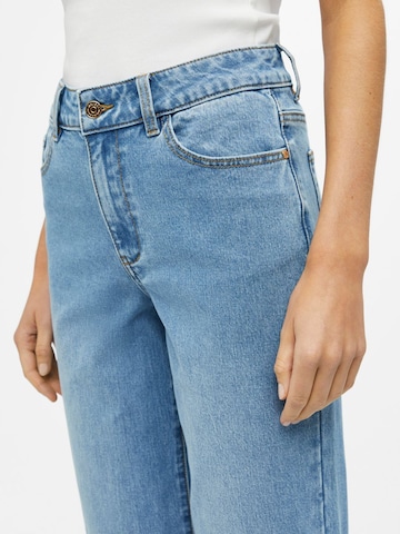 OBJECT Wide leg Jeans i blå