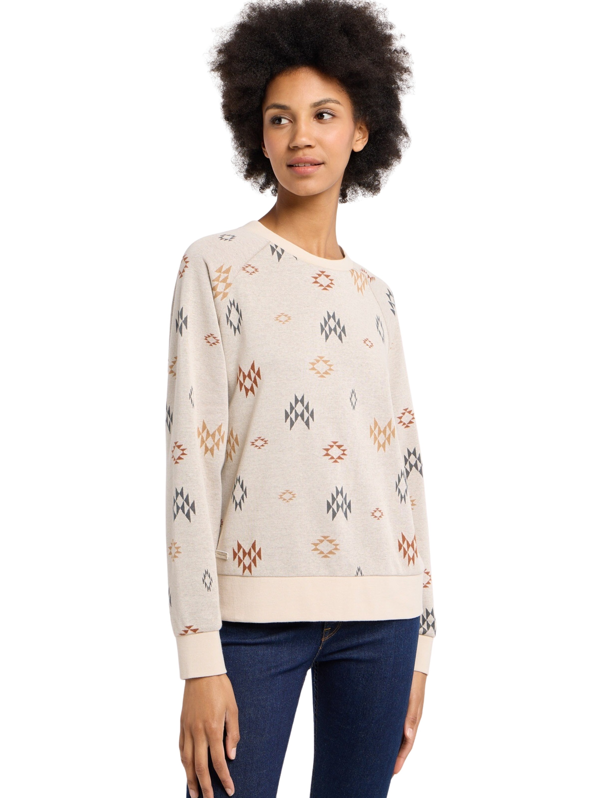 Ragwear Sweatshirt 'Dannia' in Beige: voorkant