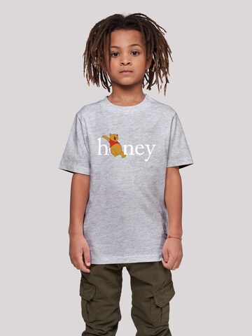 F4NT4STIC Shirt 'Disney Winnie The Pooh Honey' in Grey: front