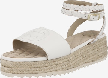 GERRY WEBER Strap Sandals 'Bari 04' in White: front