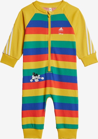 ADIDAS PERFORMANCE Sports Suit ' Disney Micky Maus ' in Yellow: front