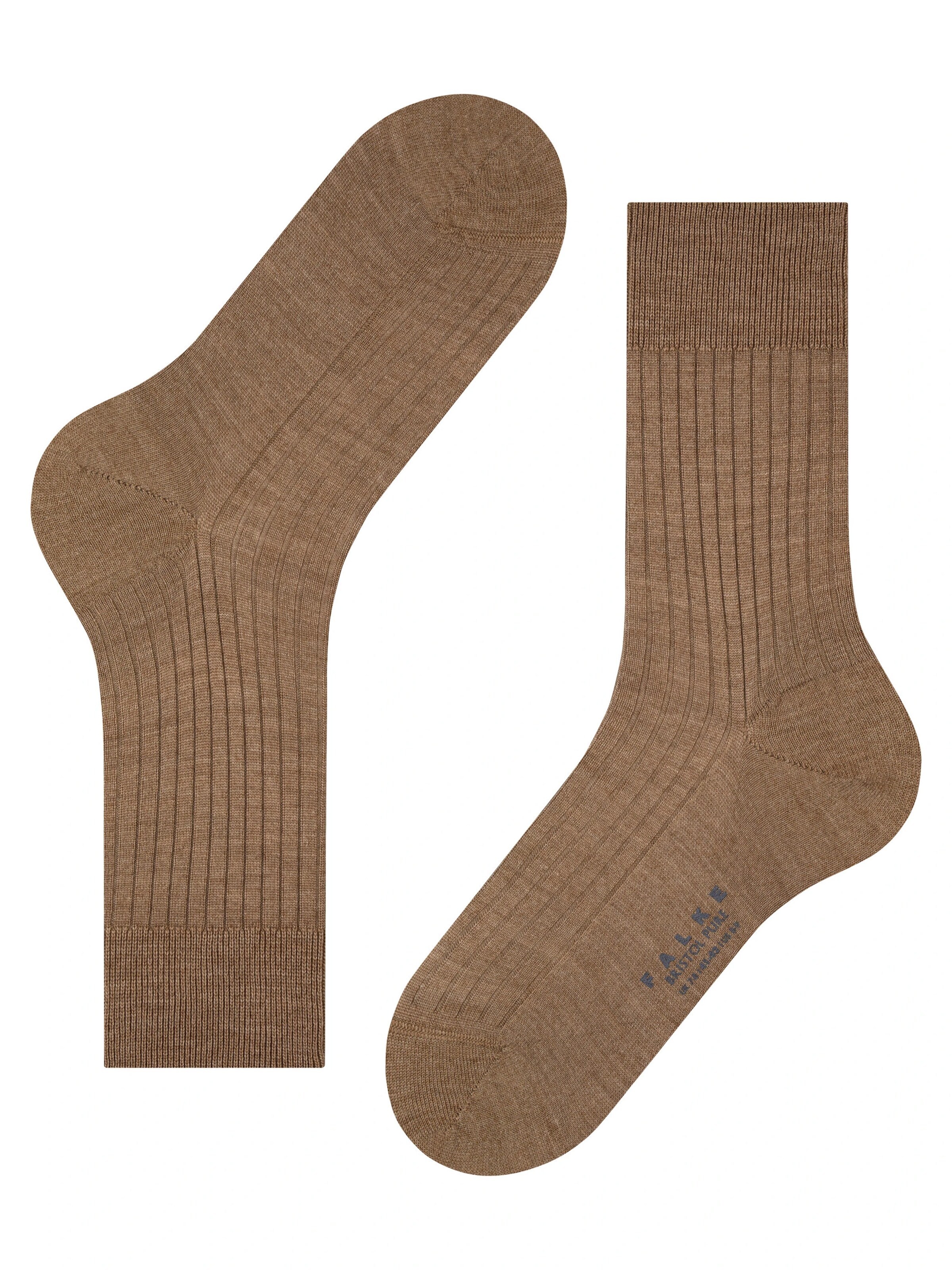 FALKE Socks 'Bristol Pure' in Brown