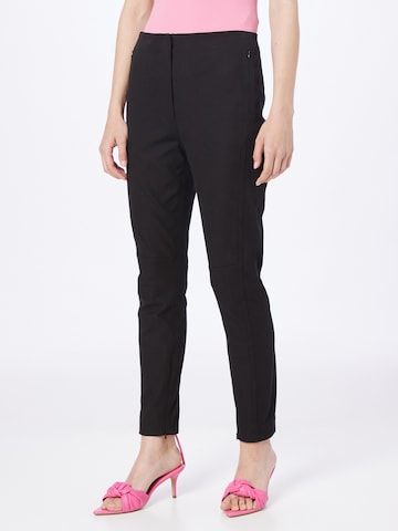 Slimfit Pantaloni de la Club Monaco pe negru: față