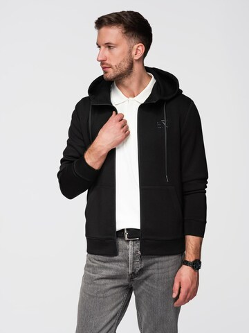 Ombre Sweat jacket in Black