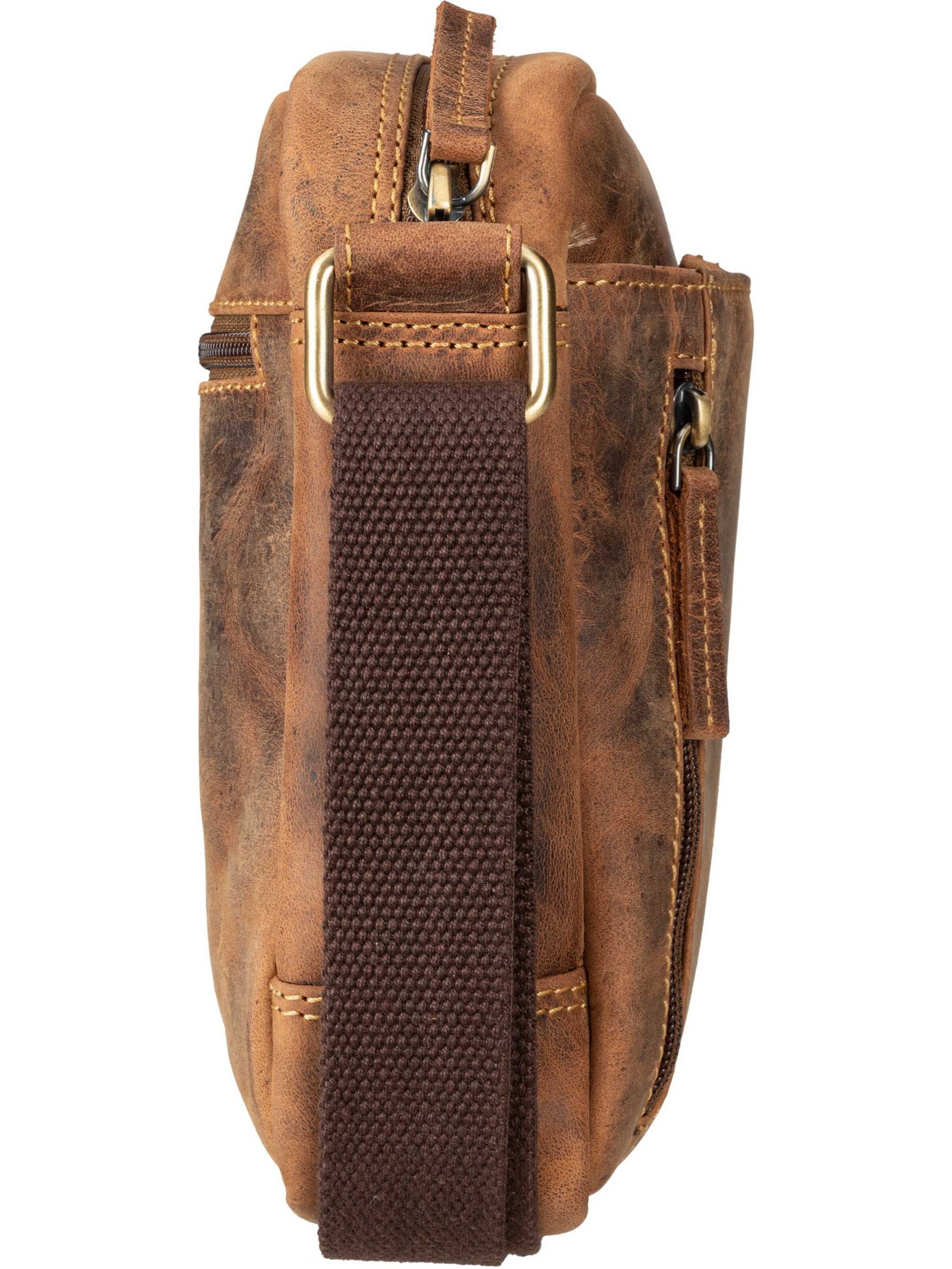 Borsa a tracolla 'Vintage 1556' di GREENBURRY in marrone