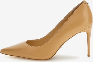 GUESS - Zapatos con plataforma 'Rica' en marrón: frente