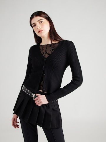 VERO MODA Knit cardigan 'GLORY' in Black: front