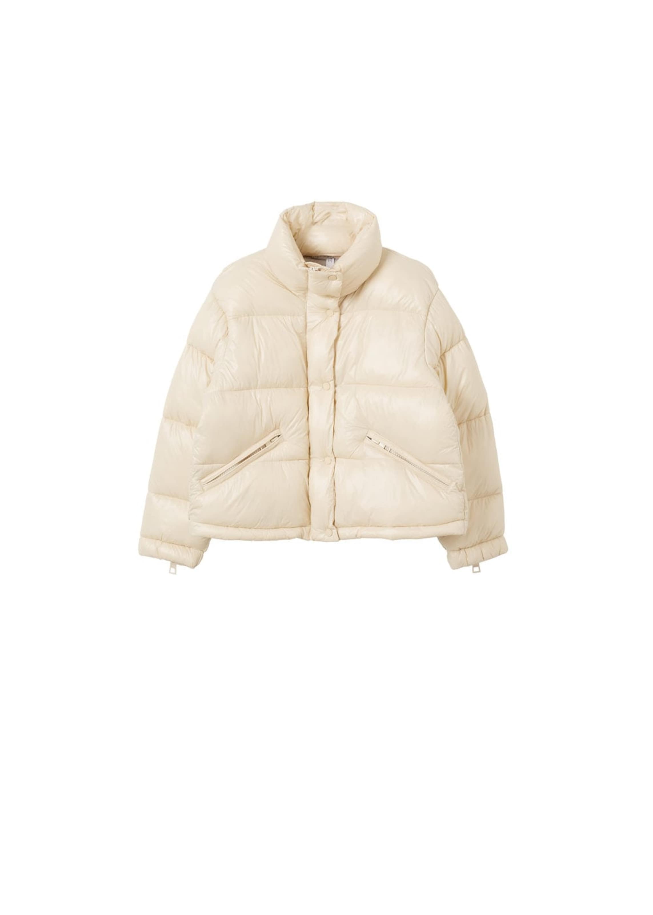 MANGO Zimná bunda 'Nuuk' - Béžová: predná strana