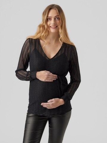 MAMALICIOUS Bluse 'Maddie' in Schwarz: predná strana