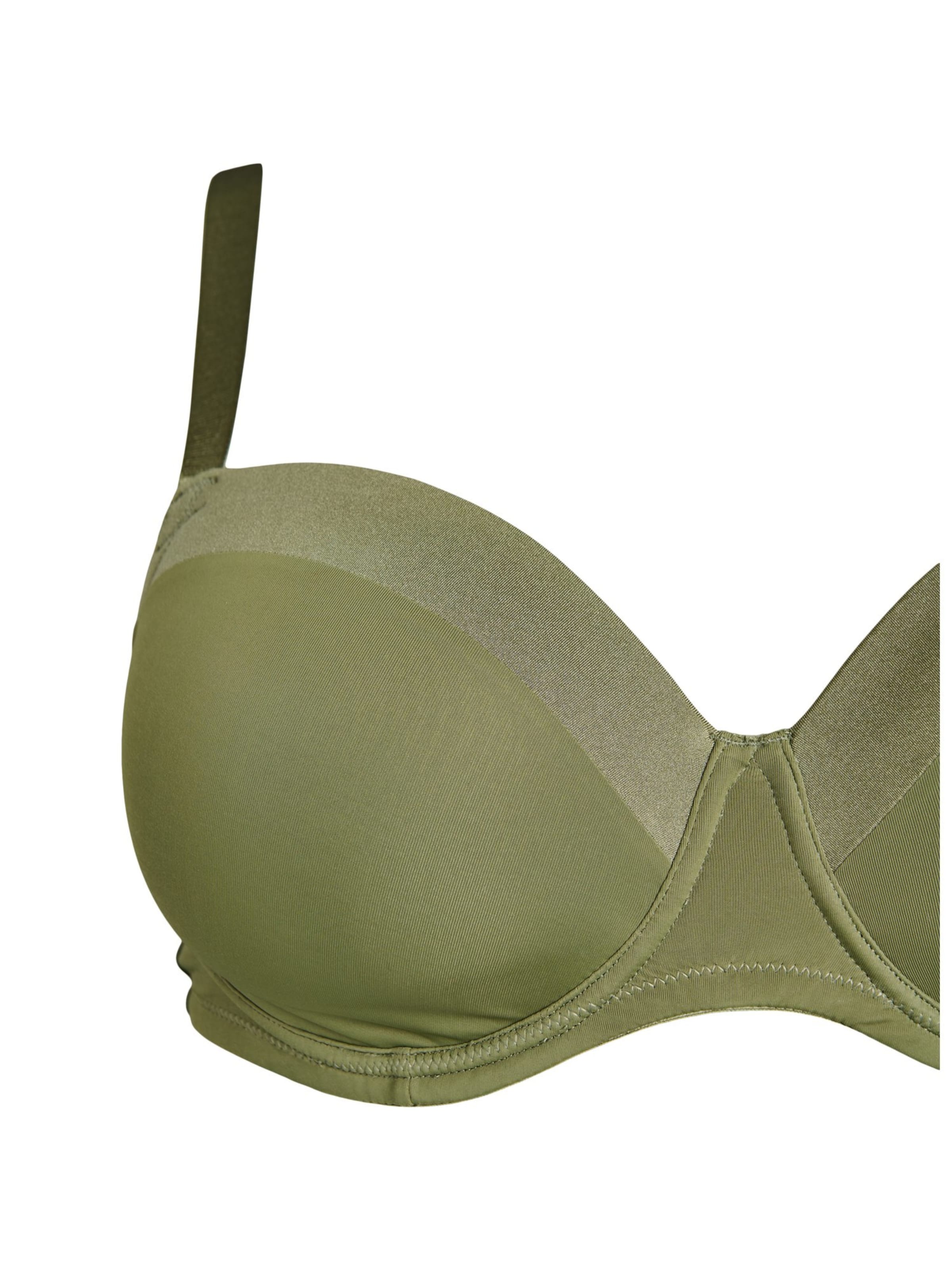 Devoted by Zizzi T-Shirt BH 'Leline' in Grün