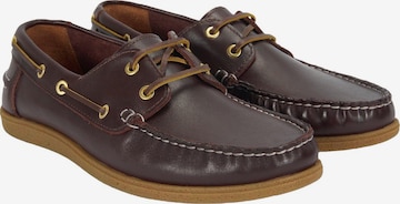 Desa Classic Flats 'Slip-Ons' in Brown: front