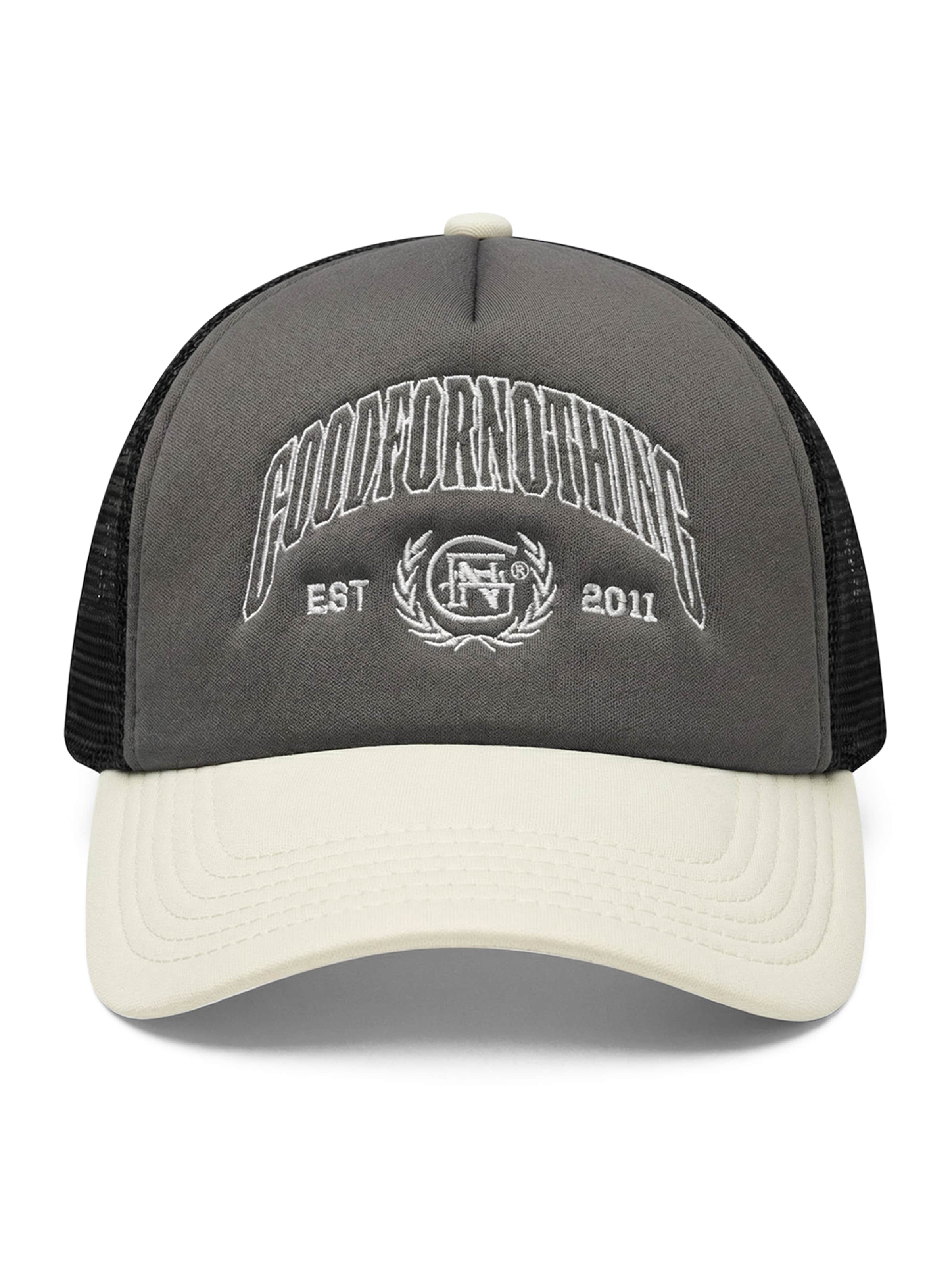 Casquette Good For Nothing en gris : devant