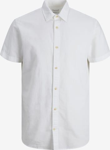 Coupe regular Chemise 'Summer' JACK & JONES en blanc : devant